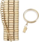 Designer Series -  Easy Glide 18 Count Curtain Rings - Metal With Smooth  Qui   