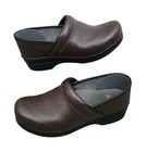 Dansko Professional Womens Brown Leather Clog Eu Size 39  Us Size 8 5 - 9