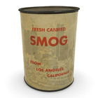 Vintage 1950s Los Angeles Fresh Canned Smog Gag Gift Novelty Tin Can Souvenir
