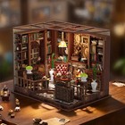 3d Wooden Puzzle Diy Study Room Model Kit Led Lights Kids Christmas Gift