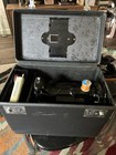 Singer Model 221 Black Mechanical Sewing Machine W  Carrying Case  Portable