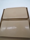 Vintage Tupperware Deviled Egg Keeper Carrier Tray Container Tan 723-2