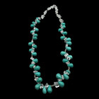 Very Rare Vintage Afghanistan Torquise With Crystal Rare Necklace