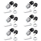 2 4 6pcs 20mm Tool Box Desk Drawer Cabinet Cylinder Rv Tubular Cam Locks   Keys