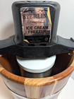 Vintage Sterling Ice Cream Freezer 5 Qt Model 165 Wooden Richmond Cedar--tested