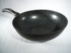 Ceramic Marble Coated Cast Aluminium Non Stick Wok 28 Cm  11 11 In  Black
