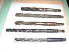 Lot 5 Morse Taper Mt2 Hss Drill Bits Lathe Machinist Made Usa  1 2  - 25 32 