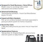 Panasonic Corded Cordless Phone System Answering Machine Call Block 2 Handsets