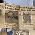 Rare  25   John F  Kennedy Jfk Original 1963  Photos Newspaper Clip Cut Folded
