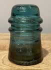 Antique Vintage Hemingray No 16 Glass Insulator Diy Light Lamp Blue Green Teal