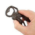 Nautical Cast Iron Mermaid Handheld Beer Soda Bottle Opener Rustic Brown 5 5 In
