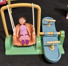 Vintage Fisher Price Loving Family Doll House Teeter Totter Swing   Accessories