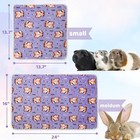 Soft Fleece Guinea Pig Blankets 6 Pack Cage Liners For Rabbits Hamsters