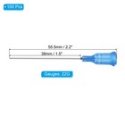 100pcs 1 5 Inches 22g Blunt Tip Dispensing Needles With Lure Lock