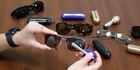Calabria Swipes Mini Compact Eyeglass sunglasses Eye Glasses Cleaner Tool Gold