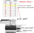 Mini Ball Valve Stainless Steel 316  1 4  Npt Male X Npt Female Mini Ball Shutof