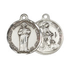 Sterling Silver Holy Child Jesus Medal Pendant 24  Endless Chain Necklace