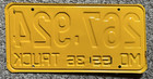 1955 Missouri Truck License Plate   267-924   mo 55 