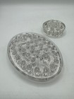 Vintage Glass Flower Frog Lot - 31 Hole-candle Holder   11 Hole Round Arranger