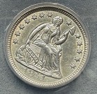1851  Seated Half Dime   Anacs  Au55  Details
