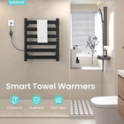 Woho 6-bar Towel Warmer Rack Wall Mounted Heated Towel Rack For Bathroom
