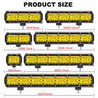 Led Work Light Bar Spot Flood Beams Combo For Car Tractor Boat Offroad 4-32inch