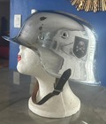 German Helmet Steel Chrome  Motorcycle Biker Choppers