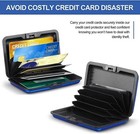 Pocket Waterproof Business Id Credit Card Wallet Holder Aluminum Metal Rfid Case