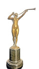 Signed Antique Bronze    trumpeting Woman    Kowalczewski  1865   1910 