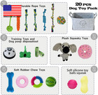 20pcs Puppy Chew Toys For Teething  Dog Chew Toys With Rope Toys  Pet Dog Toothb