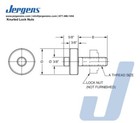 Knurled Nut  Jergens 28104 Steel 3 4-10 Black Oxide Finish  2 Pcs 