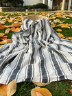 Cotton Light Weight Softened Undyed Fabric With Pin Stripes By 2 Yards 