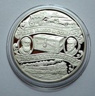 Rare Wells Fargo 150th Ann  1852-2002 1 Troy Oz 999 Silver Proof Round Coin