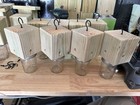 Set Of 2 Handmade Soft Pine Carpenter Bee Traps W  Jars   Hooks- Free Shipping 