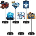 6 Pcs Wooden Tall Standing Table Decor Centerpiece For Home  Wedding  Party
