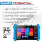 Rsrteng Ipc-9800adh Plus  4k Cctv Camera Tester Ahd Cvi Tvi Cvbs H265 Wifi Us