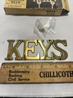 Keys Solid Brass Keys Organizer Wall Mountable 4 Hooks Hanger Free Ship W screws