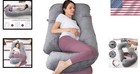 Pregnancy Pillow U Shaped Full Body Maternity Support Sleeping Pillow Dark Grey