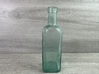 Rare Vintage Italian Carlo Erba Milano Medicine Apothecary Bottle Aqua green 6   