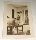 Rare Antique Vintage American Musician Young Man Playing Piano Snapshot Photo 