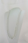 Vintage Art Deco 19  Necklace With Various Sized Faceted Crystal Beads