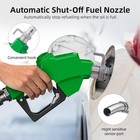 2 Pack Automatic Fuel Nozzle 1 Inch Npt With Fuel Hose Swivel   Hook