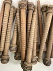 Vintage Wood Bobbins  8   Reclaimed Industrial Spindles  Lot Of 30