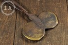 Primitive Cast Iron Small Waffle Iron With Long Handles