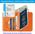 Passport Holder Cover Wallet Travel Essentials Rfid Blocking Leather Card Case I