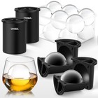 Premium Clear Ice Cube Maker - 2 5  Stainless Steel Sphere Mold For Whiskey   Co