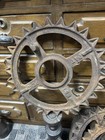 Antique Cast Iron Gear 15  Vintage Sprocket Steampunk Industrial Farm Cog Wheel