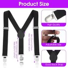 Boys Adjustable Y-back Suspenders Elastic Toddler Baby Metal Clip