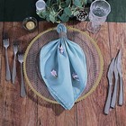 24 Clear Gold 13  Charger Plates Round Starburst Trim Wedding Party Decorations