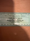 1965 Detroit Lions Football Schedule 12    Advertising Ruler Wayne Bolt Nut Co
